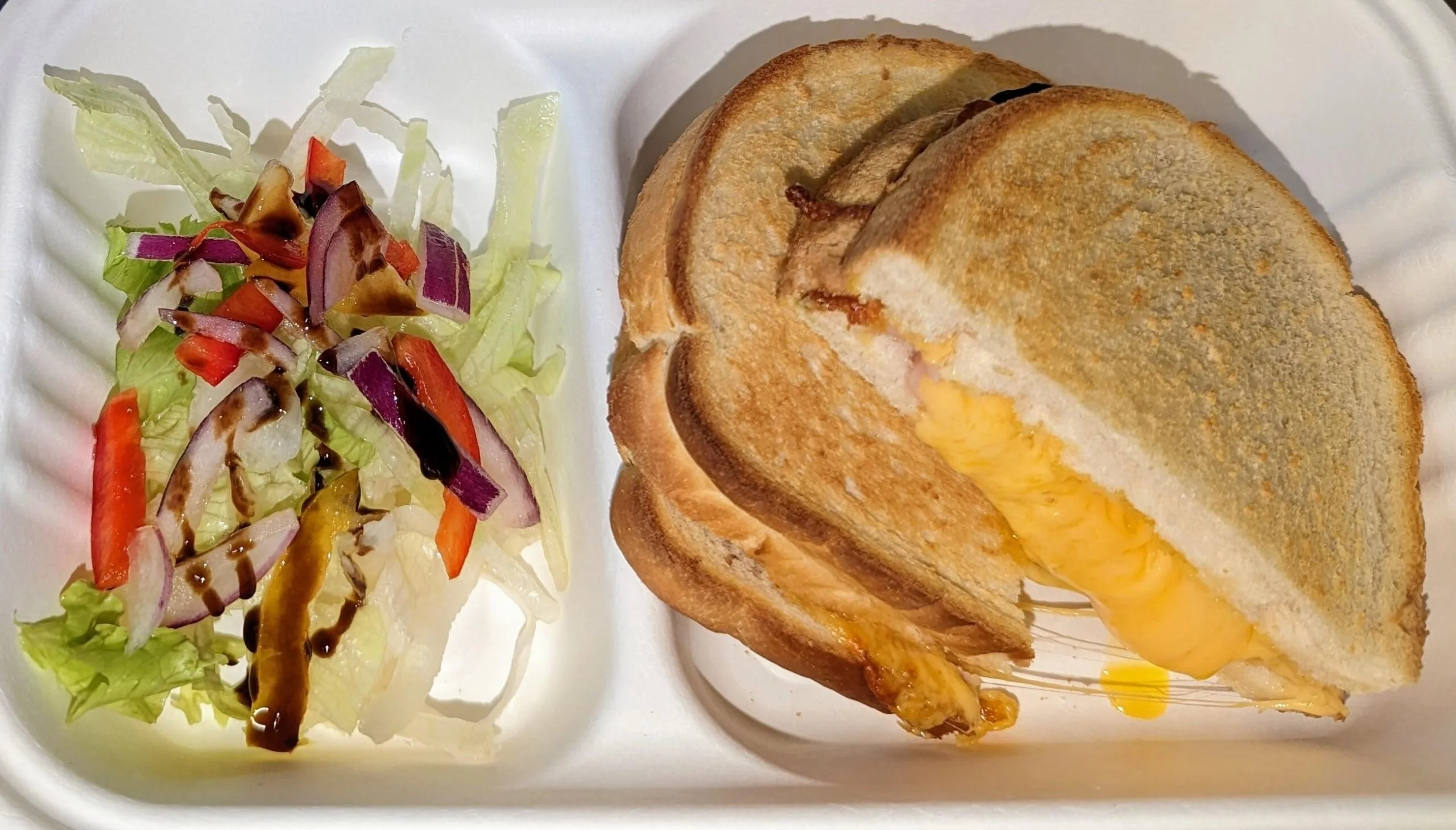 Toastie - Ham & Cheddar on Brown Bread